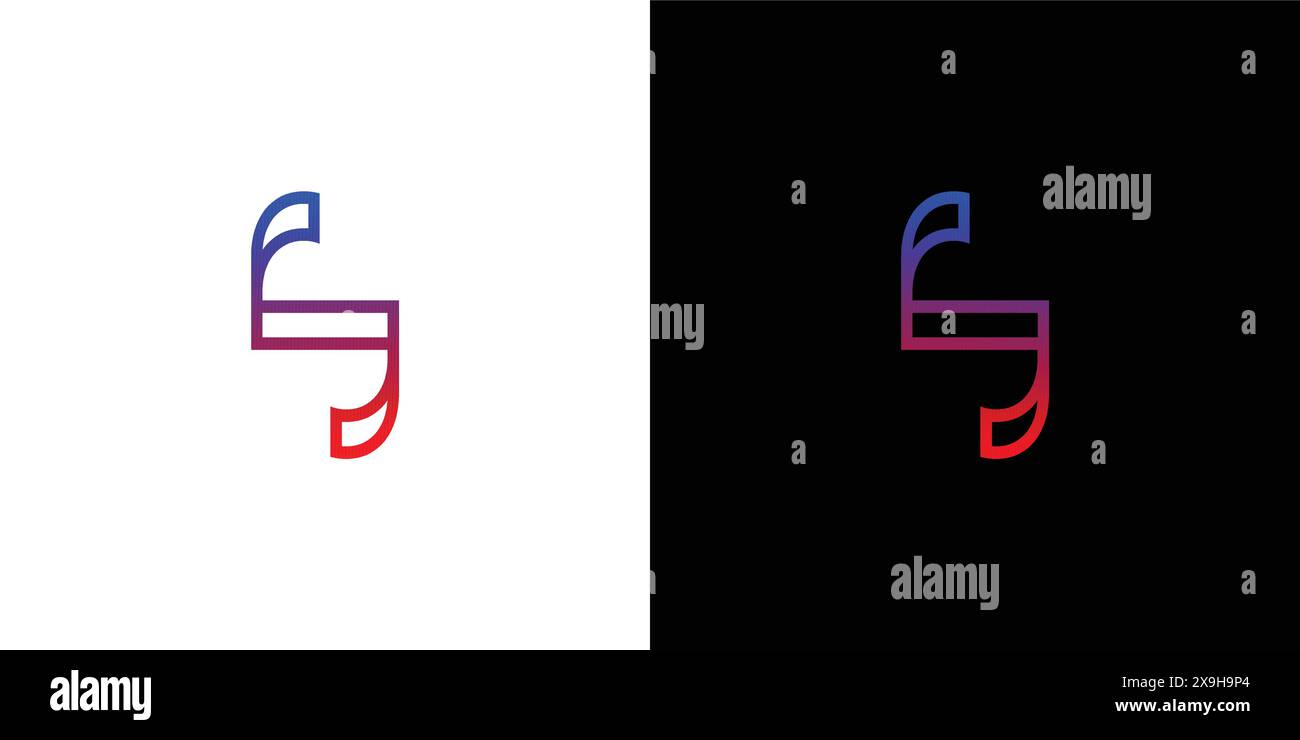 Sophisticated and modern letter S initials logo design Stock Vector