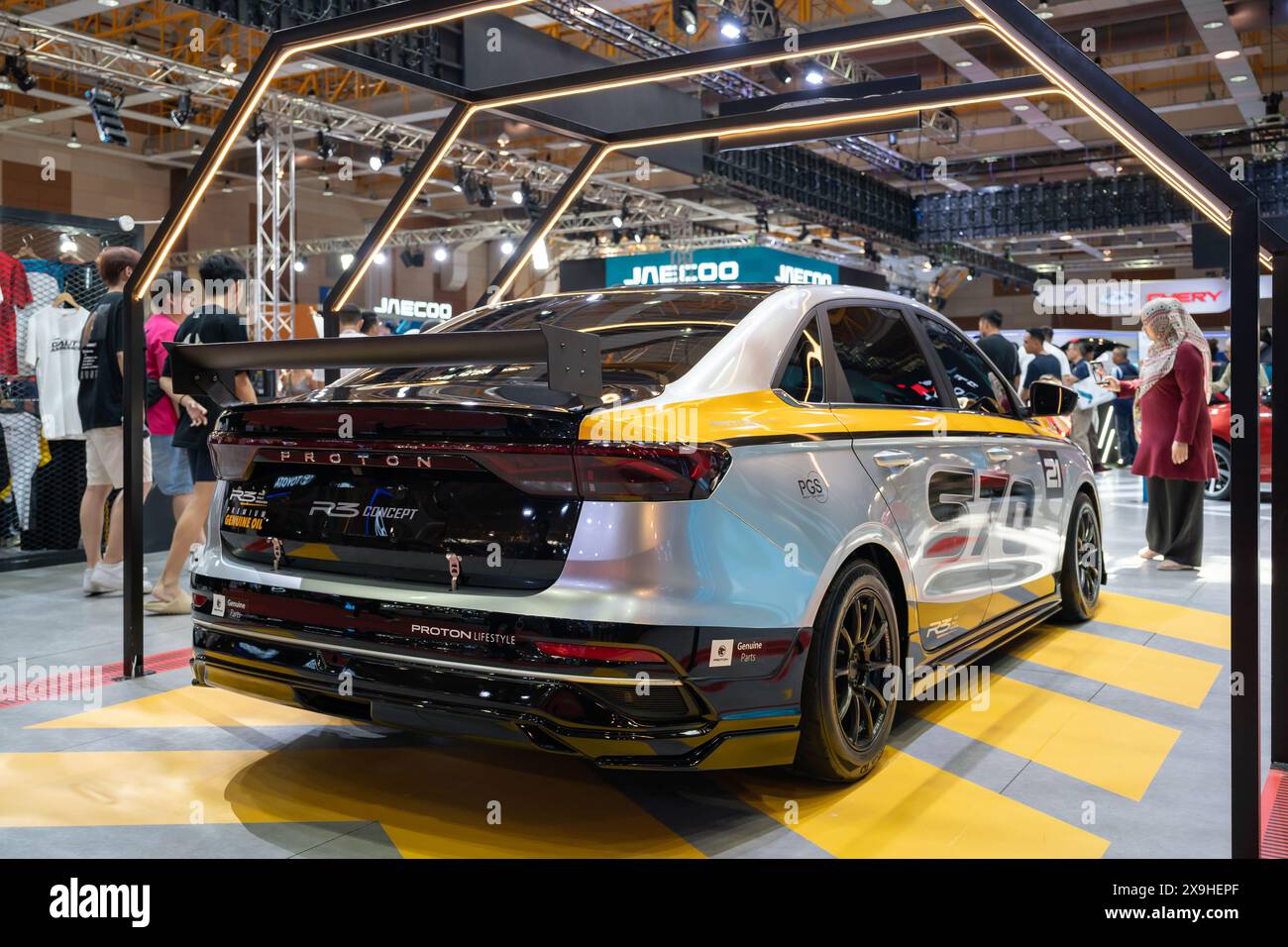 Serdang, Malaysia May 24,2024 Proton displaying a S70 R3 at the