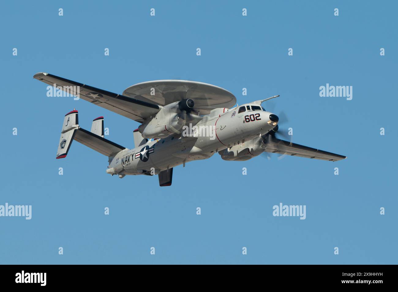 A U.S. Navy E-2C Hawkeye Command and Control Aircraft takes off for a U ...