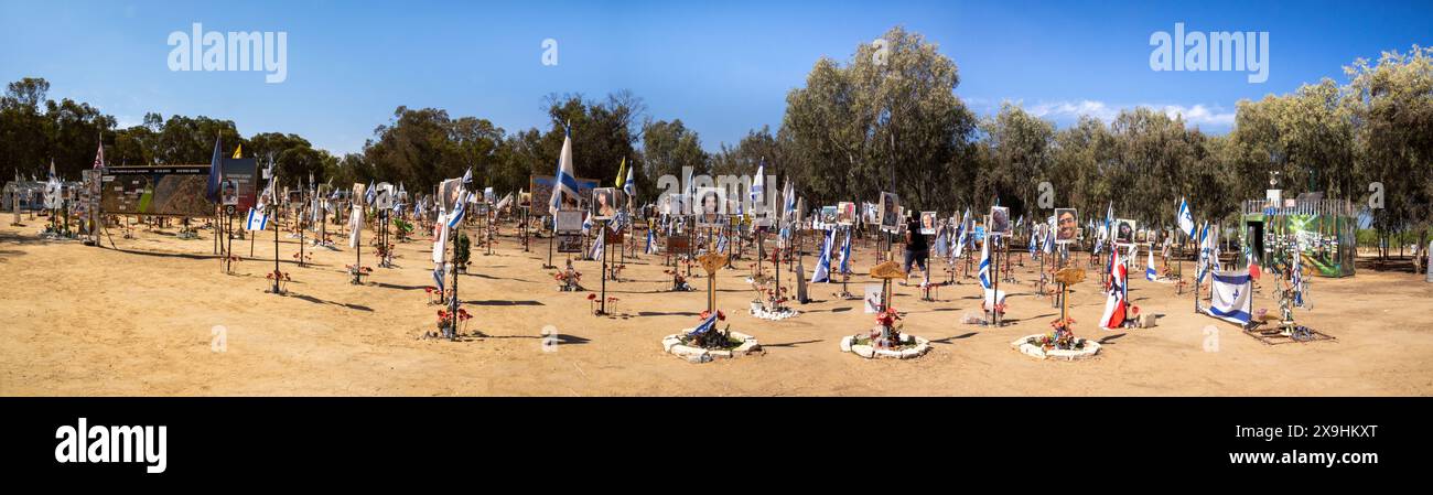 Nova Festival Massacre Memorial Site, Israel Stock Photo