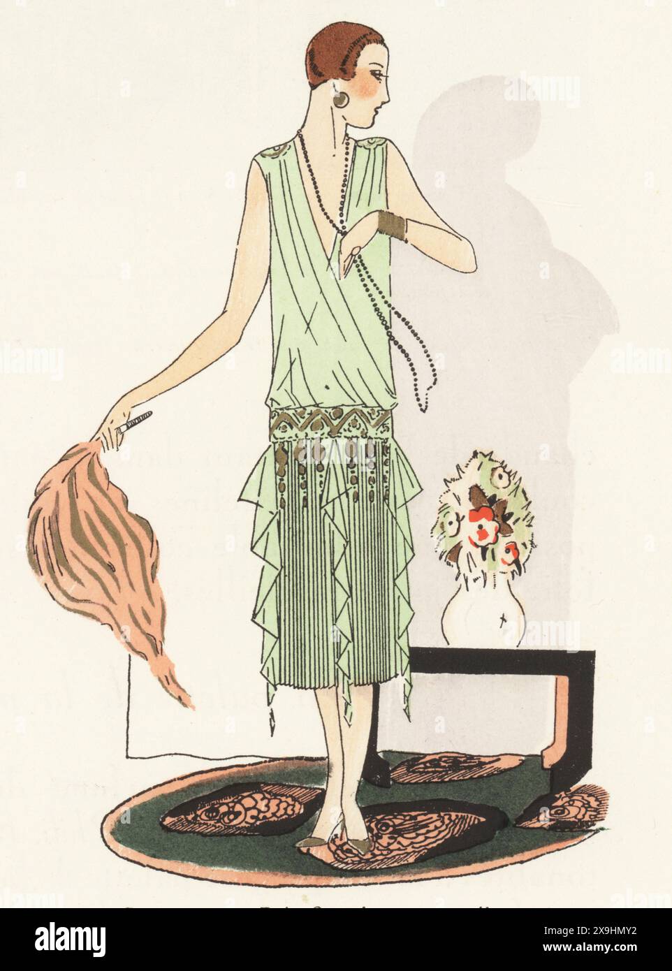 Green flapper dress hi-res stock photography and images - Alamy