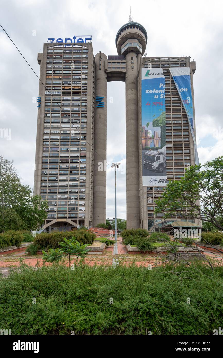 The Western Gate Or Genex Tower Brutalist Architecture In Belgrade 