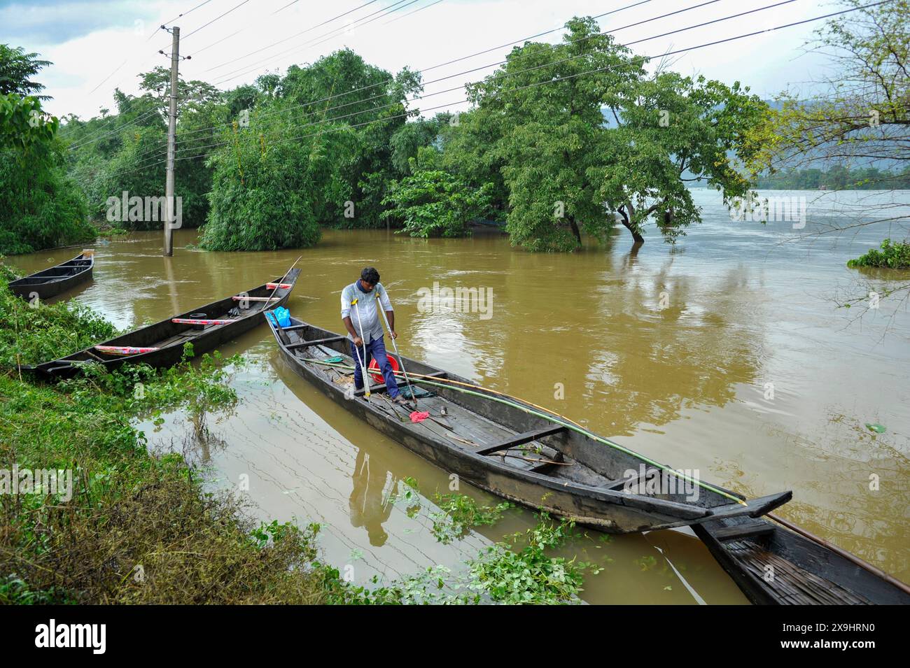 Tamabil Sylhet, Bangladesh. 30th May 2024. In the Rangpani area of Sylhet's ...