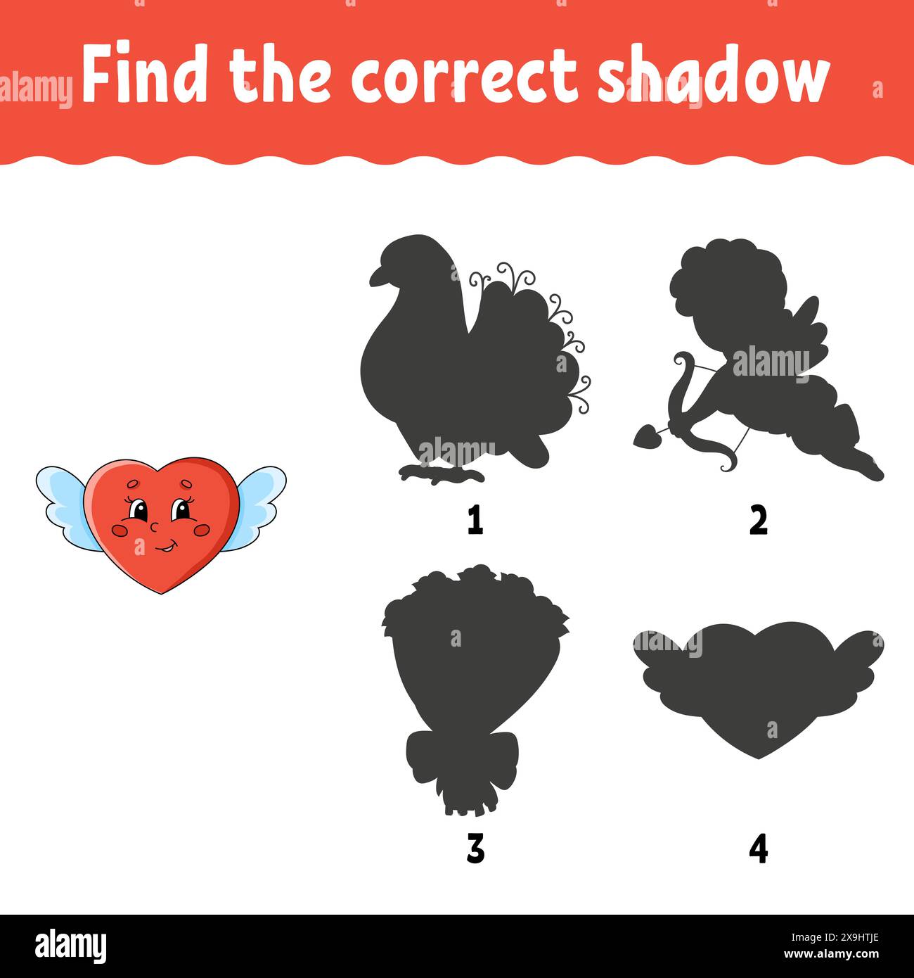 Find the correct shadow. Education developing worksheet. Matching game ...