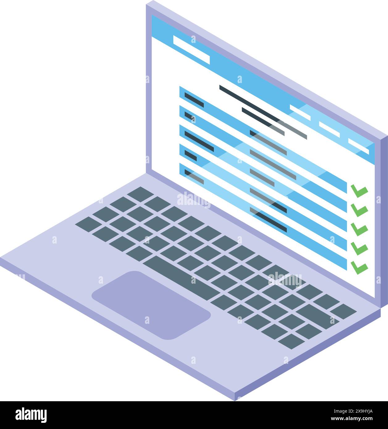 Computer With Checklist Computer monitor displaying schedule hi-res stock photography and ...