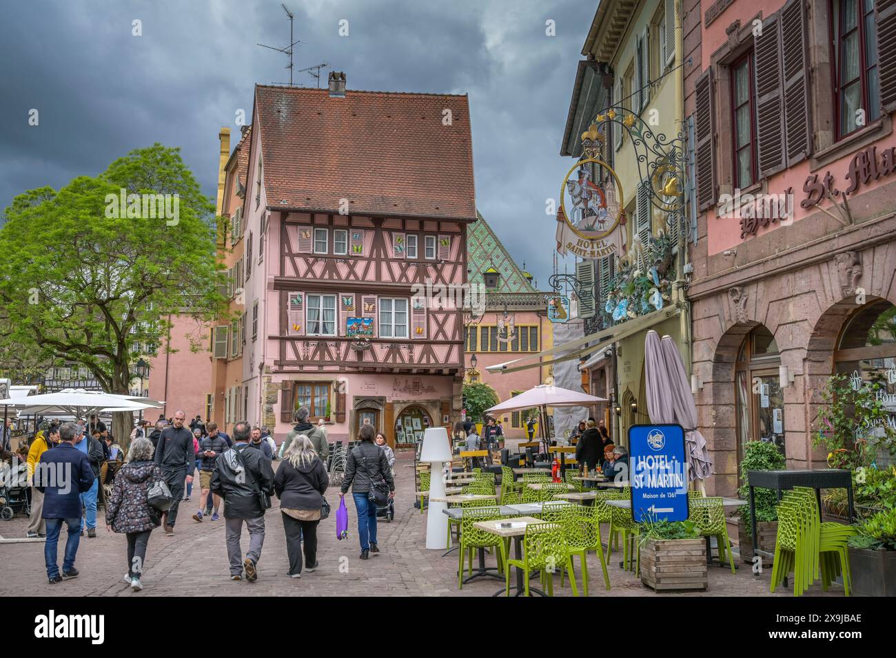 Altbauten, Fachwerk, Gerberviertel, Grand Rue, Colmar, Elsass ...