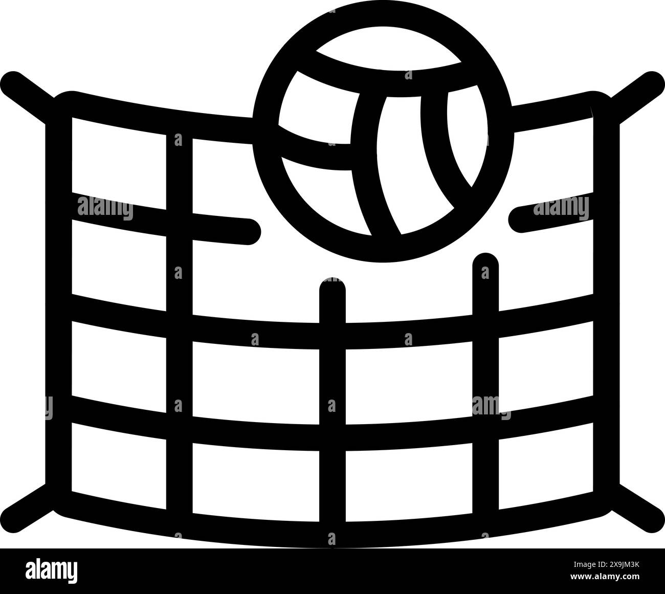 A volleyball court Black and White Stock Photos & Images - Alamy