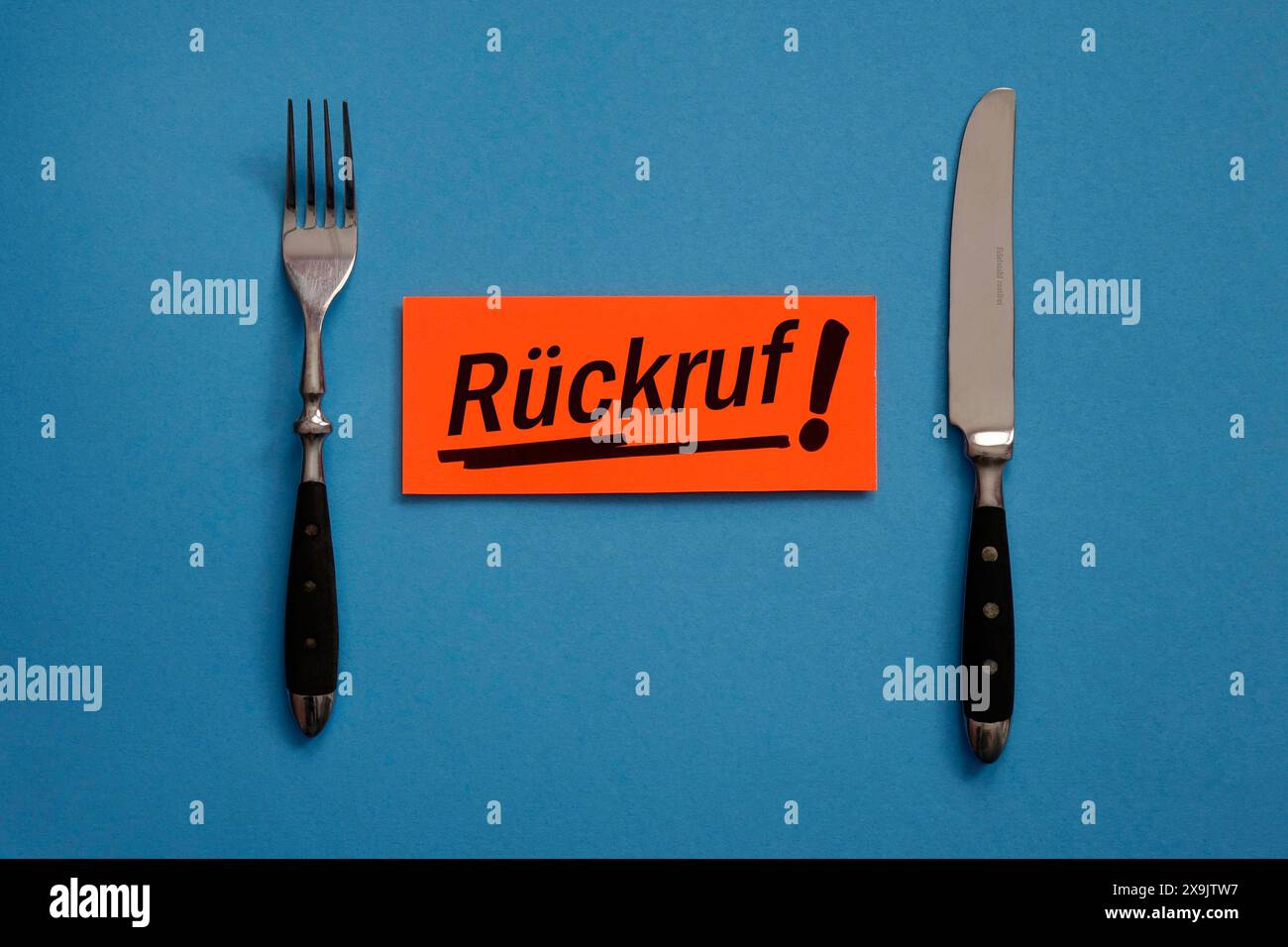 Besteck und Schriftzug Rückruf Besteck und Schriftzug Rückruf, 01.06.