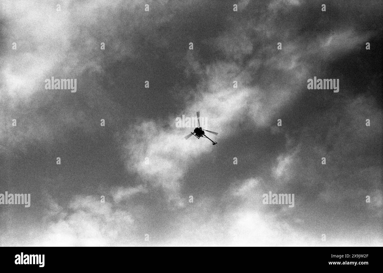 1970s helicopter Black and White Stock Photos & Images - Alamy