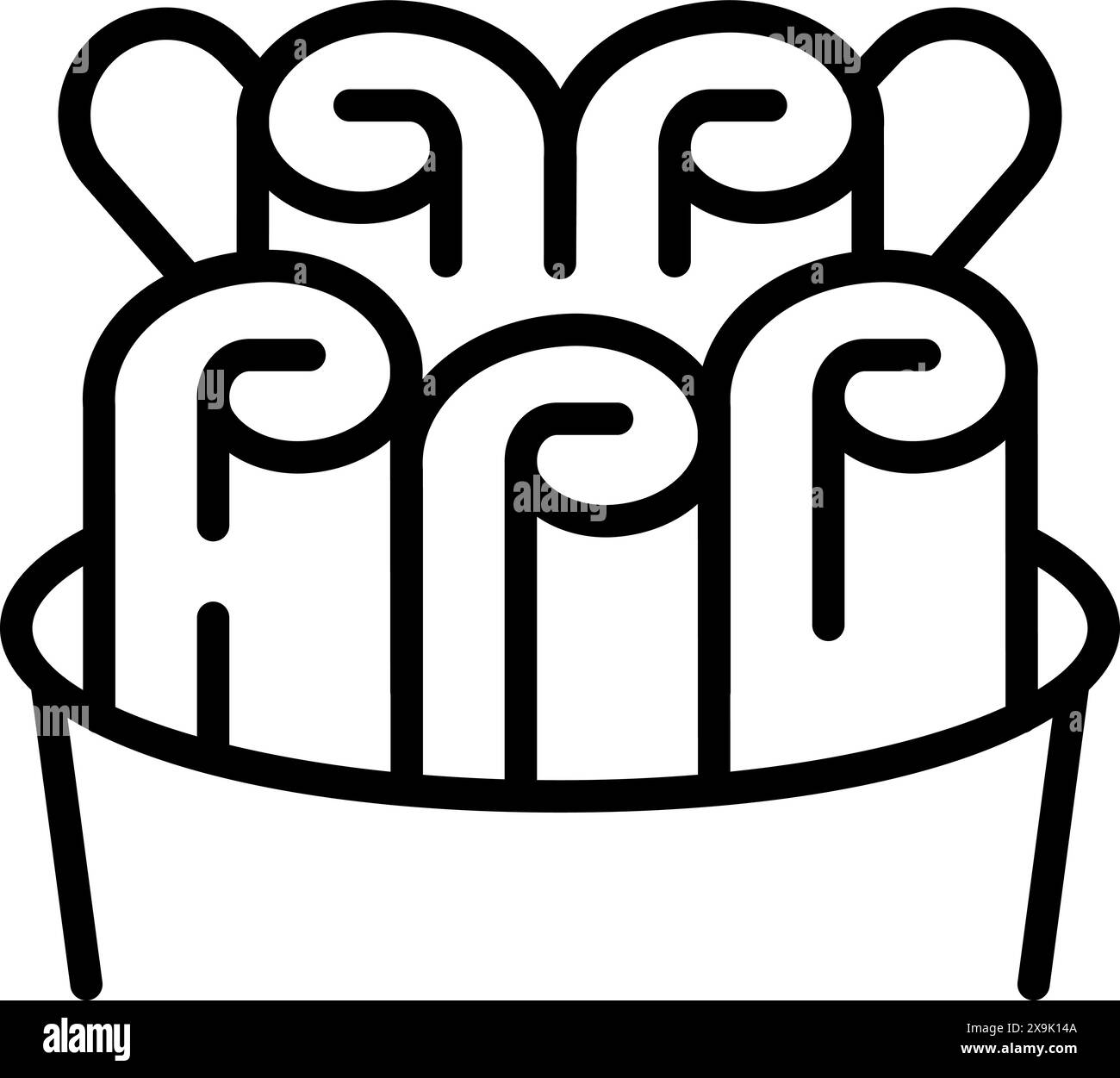 Handdrawn black and white vector illustration of delicious cinnamon ...