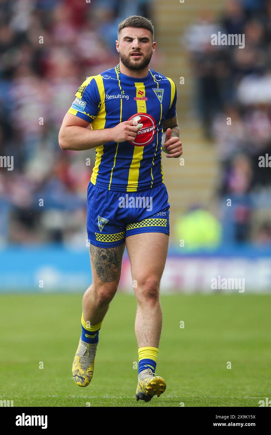 Connor Wrench of Warrington Wolves during the Betfred Super League Round 13 match Warrington Wolves vs Wigan Warriors at Halliwell Jones Stadium, Warrington, United Kingdom, 1st June 2024  (Photo by Gareth Evans/News Images) in Warrington, United Kingdom on 6/1/2024. (Photo by Gareth Evans/News Images/Sipa USA) Stock Photo