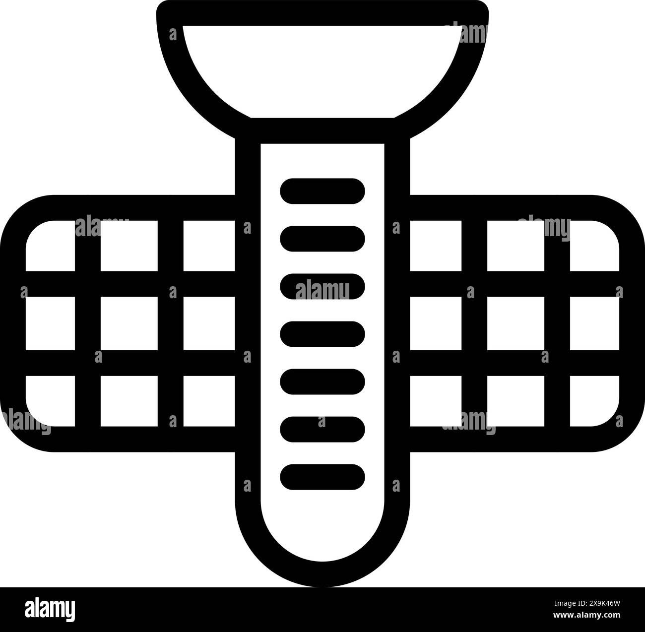 Medical adhesive bandage icon for first aid healthcare, injury care