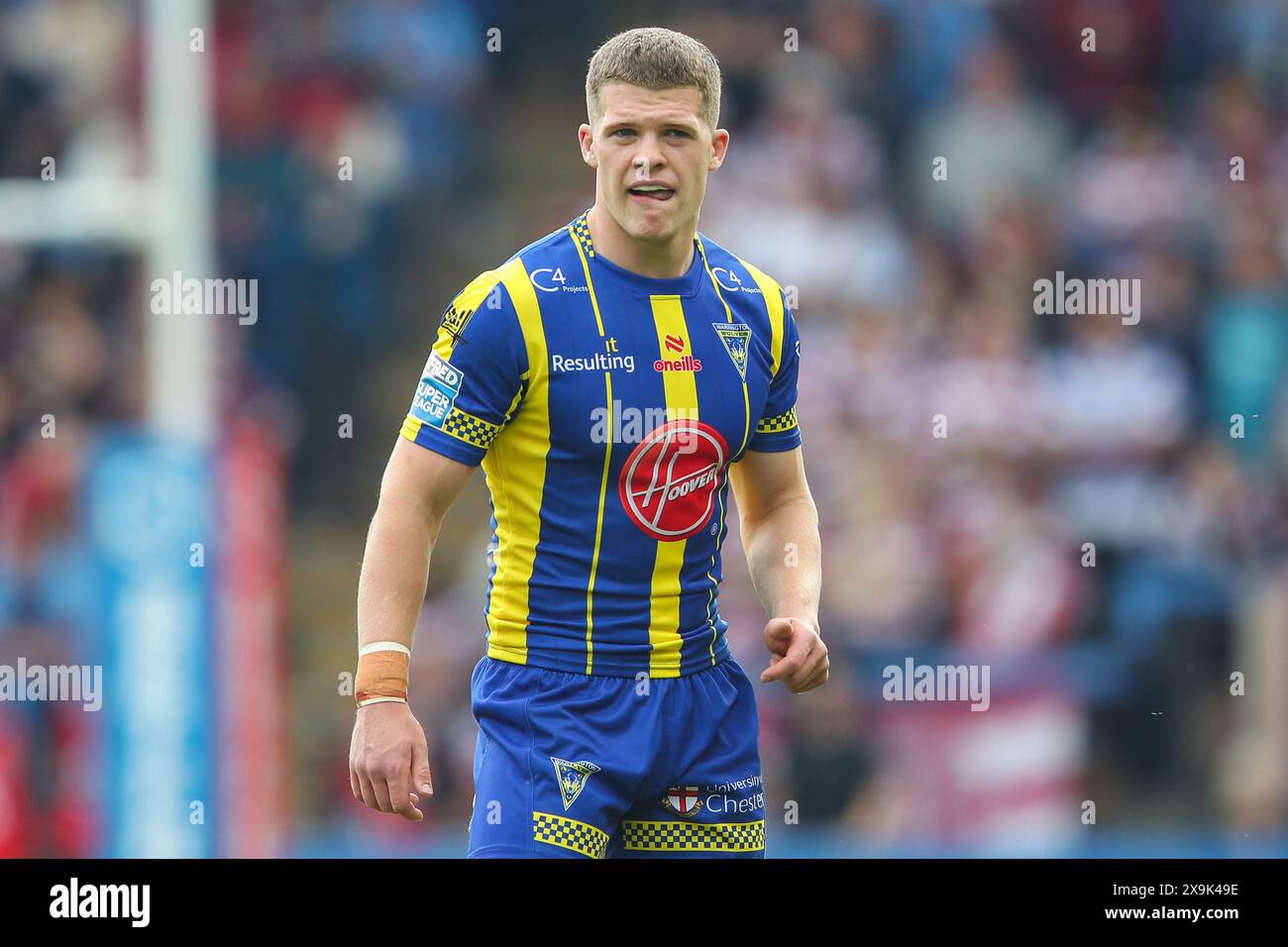 Warrington, UK. 01st June, 2024. Jake Thewlis of Warrington Wolves during the Betfred Super League Round 13 match Warrington Wolves vs Wigan Warriors at Halliwell Jones Stadium, Warrington, United Kingdom, 1st June 2024 (Photo by Gareth Evans/News Images) in Warrington, United Kingdom on 6/1/2024. (Photo by Gareth Evans/News Images/Sipa USA) Credit: Sipa USA/Alamy Live News Stock Photo