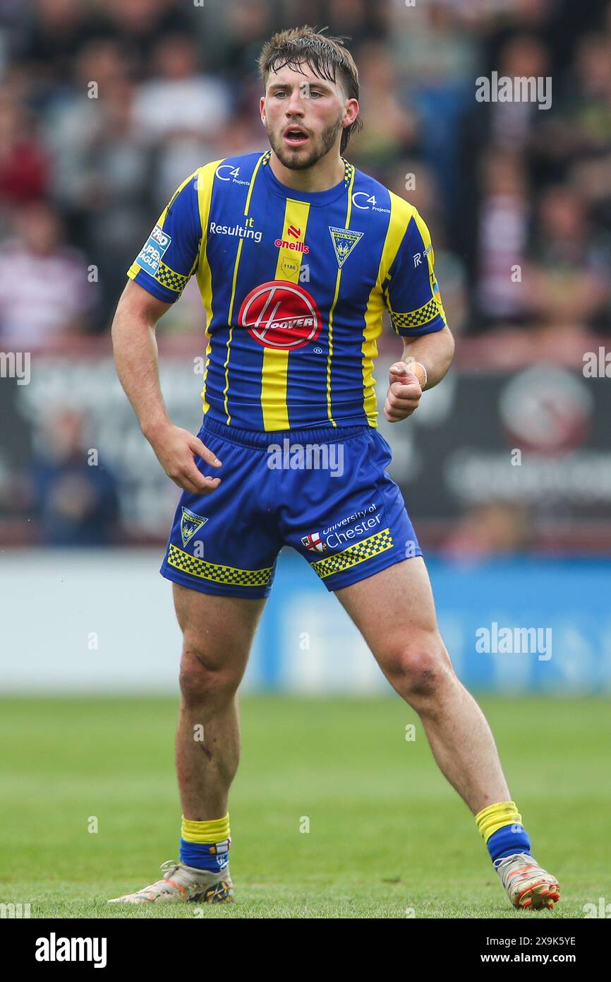 Warrington, UK. 01st June, 2024. Adam Holroyd of Warrington Wolves during the Betfred Super League Round 13 match Warrington Wolves vs Wigan Warriors at Halliwell Jones Stadium, Warrington, United Kingdom, 1st June 2024 (Photo by Gareth Evans/News Images) in Warrington, United Kingdom on 6/1/2024. (Photo by Gareth Evans/News Images/Sipa USA) Credit: Sipa USA/Alamy Live News Stock Photo