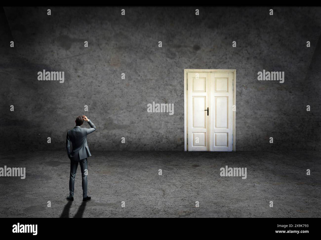 Mysterious man door hi-res stock photography and images - Alamy