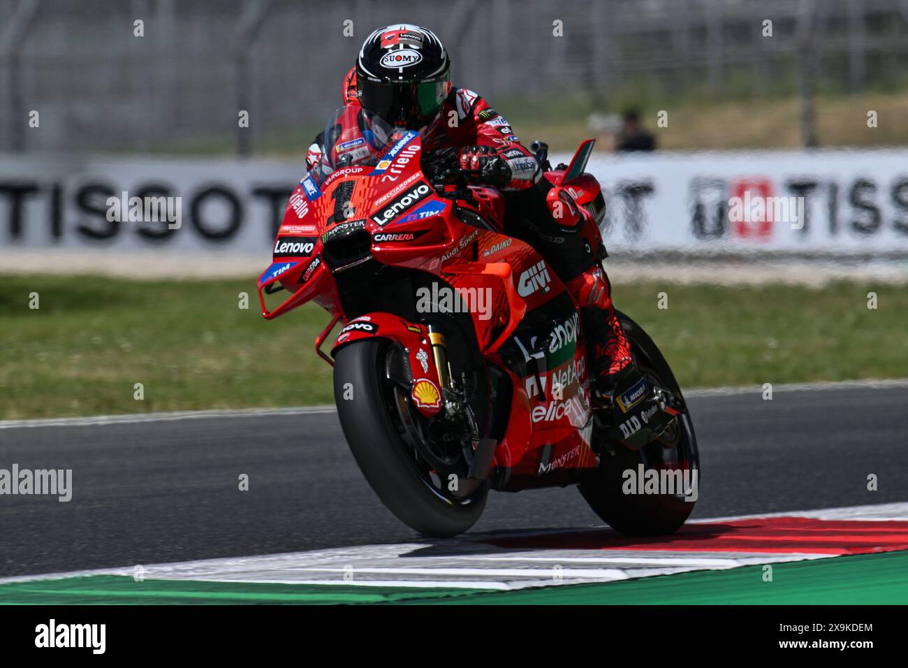 Italian rider Francesco Bagnaia of Ducati Lenovo Team in action during ...