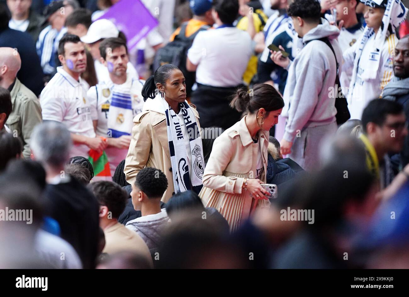 Denise Bellingham, mother of Real Madrid’s Jude Bellingham arrives