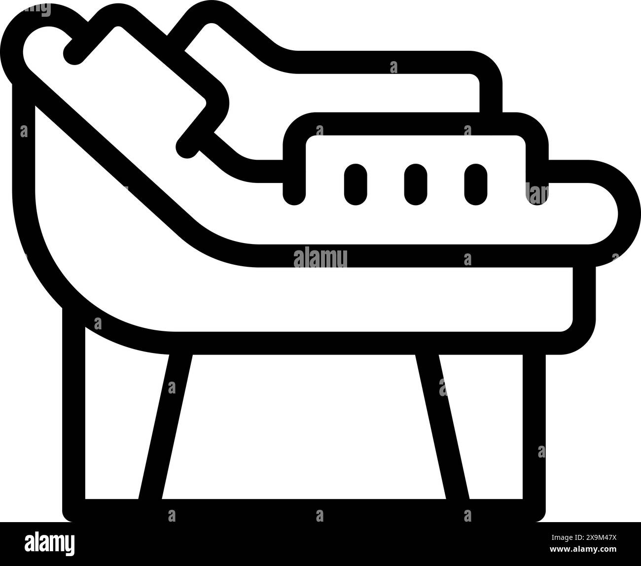 Simplified vector illustration icon of a sneaker in black and white ...
