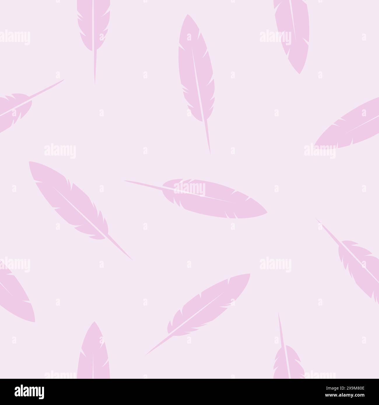 Bird Feathers seamless pattern texture design element Stock Vector