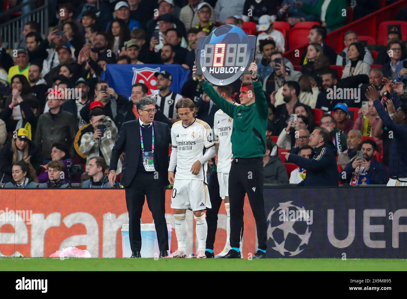 London, UK. 01st June, 2024. Real Madrid midfielder Luka Modric (10 ...