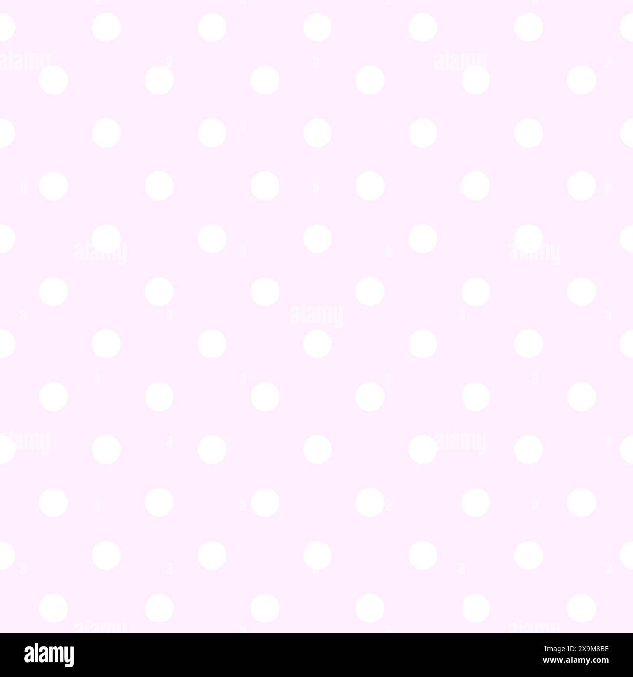 Polka Dot pattern, seamless texture pink and white pattern Stock Vector