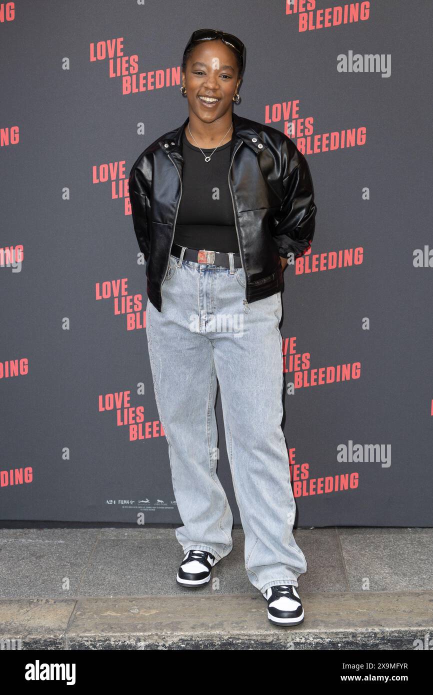 Guests attend the Love Lies Bleeding gala film screening at the Prince Charles Cinema in Leicester Square Featuring: Corrina Brown Where: London, United Kingdom When: 01 May 2024 Credit: Phil Lewis/WENN Stock Photo
