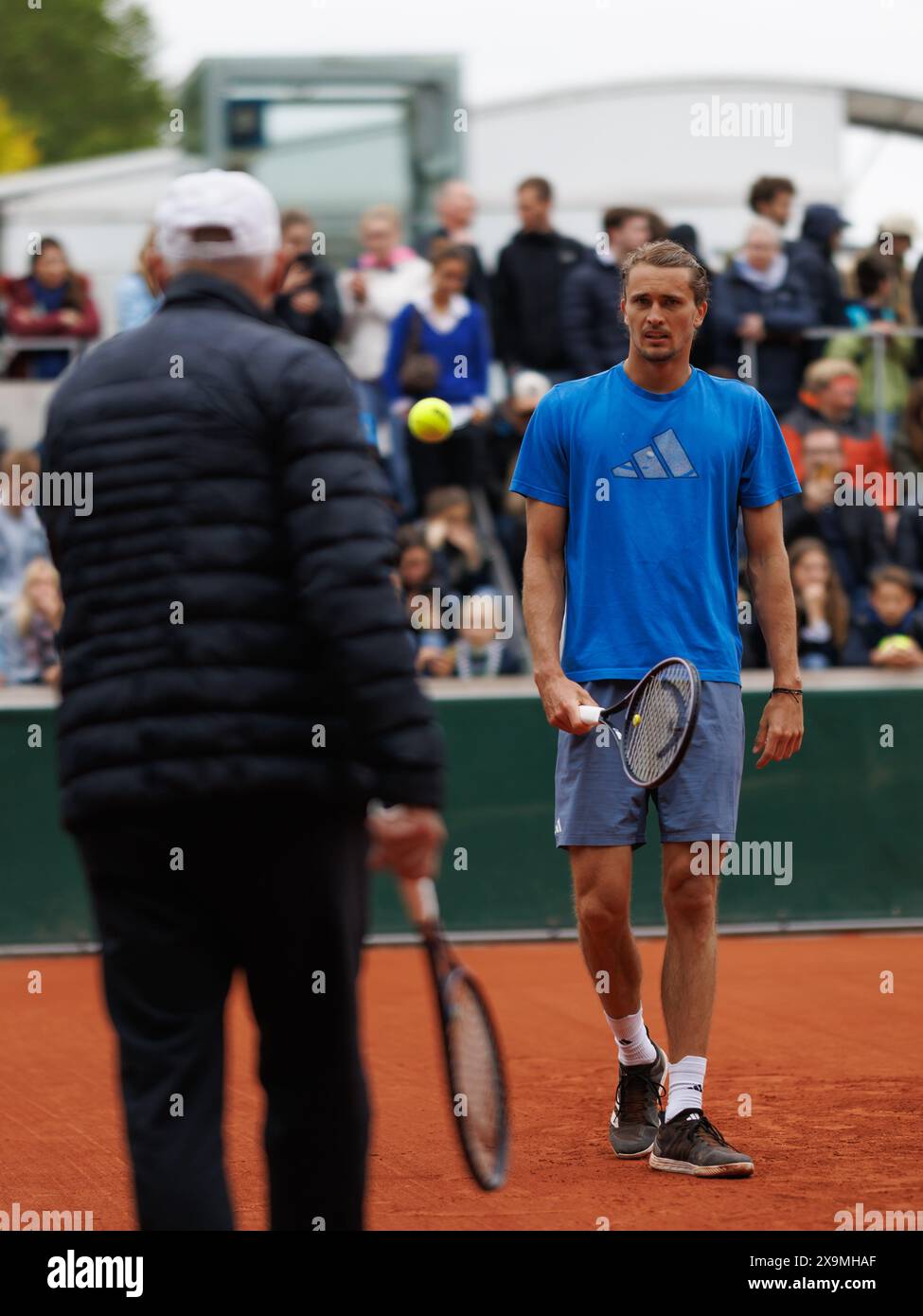 Alexander zverev practice session hi-res stock photography