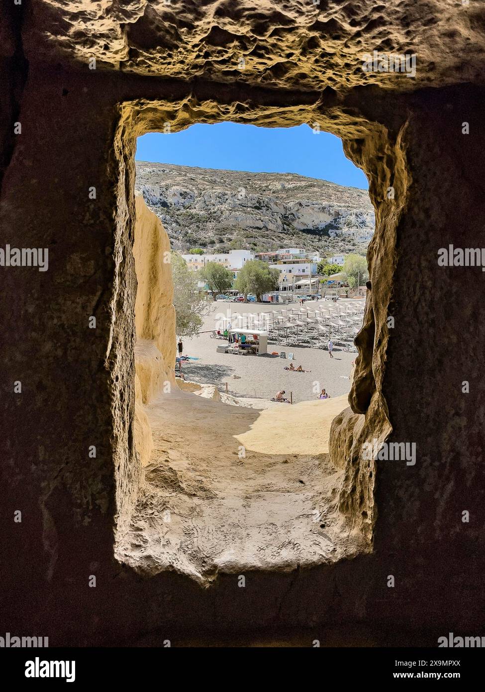 Mathale Viweb View from cave dwelling of former Roman necropolis later living cave ...
