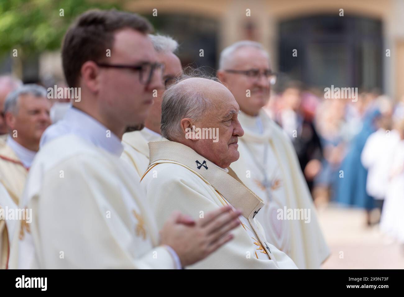 Kazimierz Nycz The Polish prelate stands surrounded by other priests ...