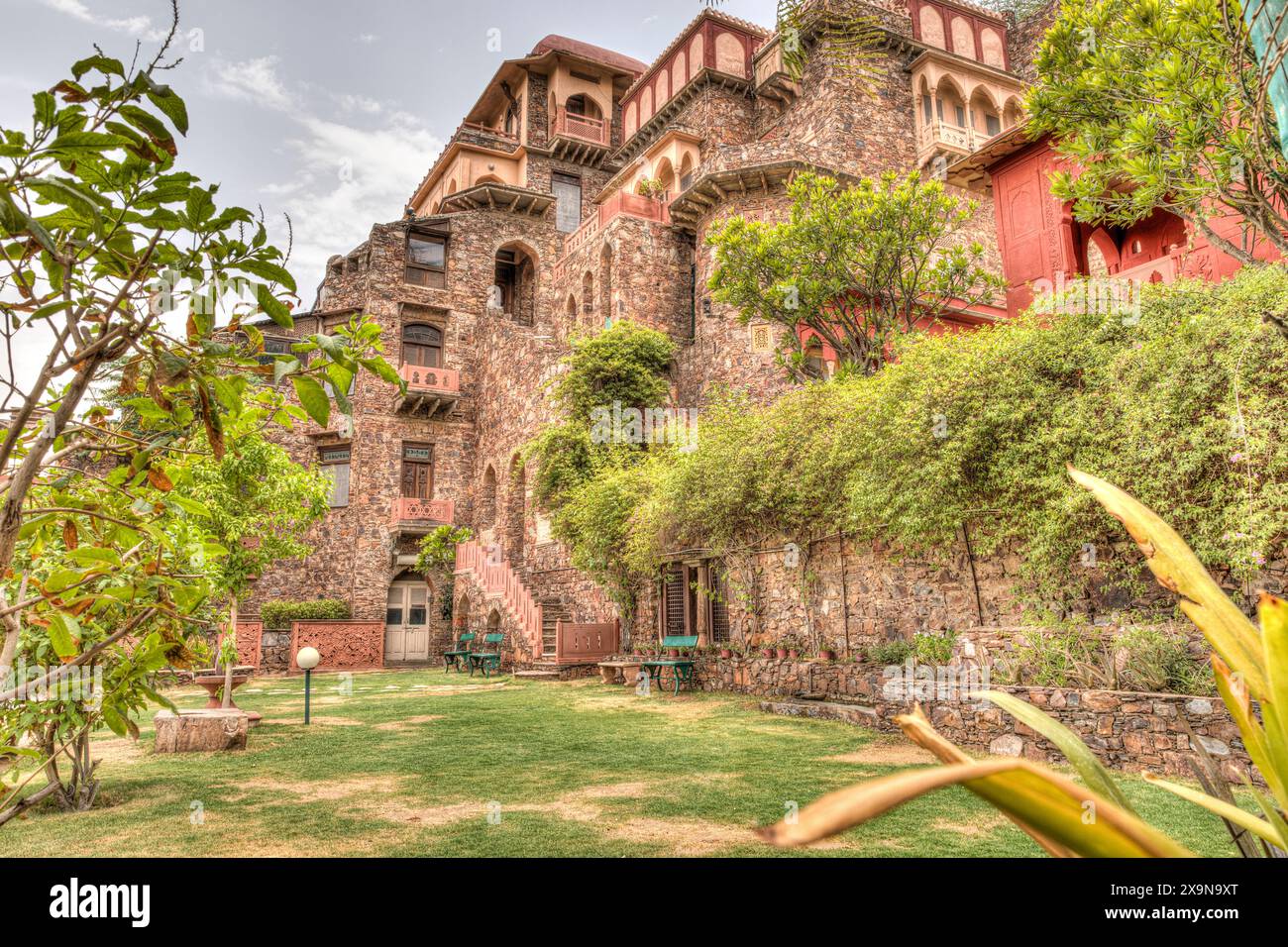 Neemrana Fort Palace Hotel Stock Photo