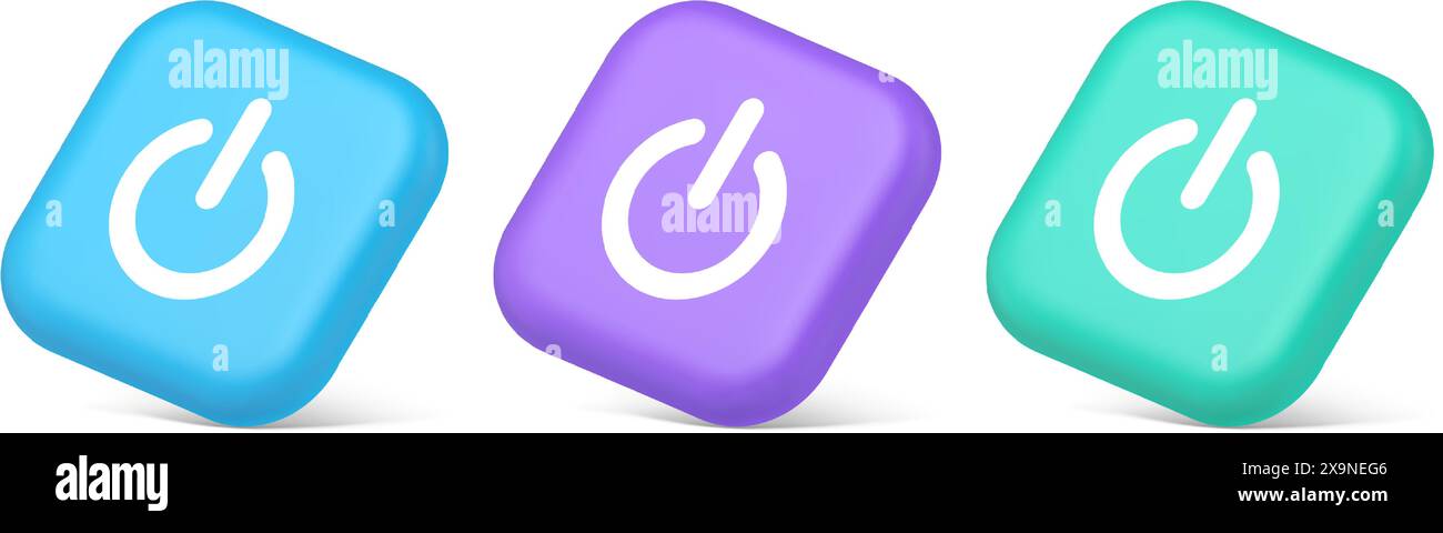 Shutdown turn on off button energy switch power start stop web app ...