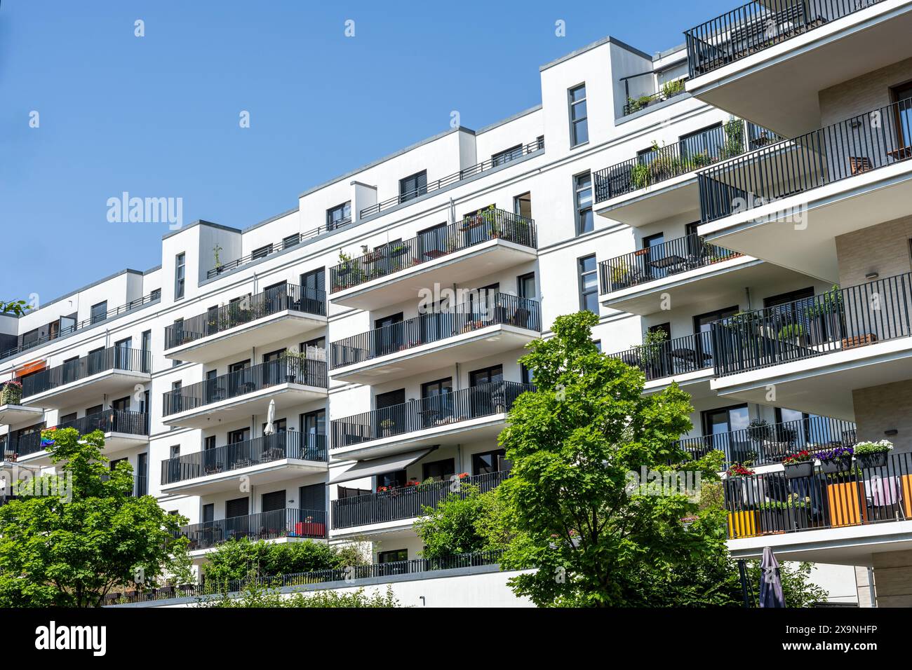 Modern apartment building seen in Berlin, Germany Stock Photo - Alamy