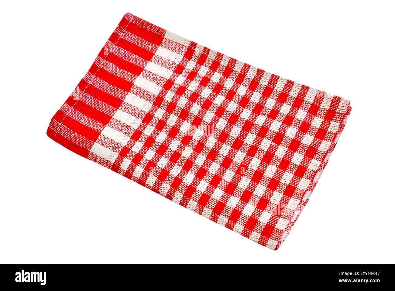 1 Kitchen dish towel isolated on white background Stock Photo
