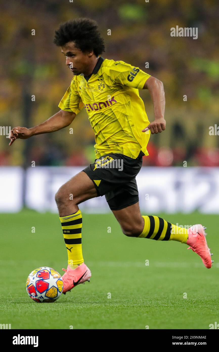 Adeyemi Running London, UK. 01st June, 2024. Karim Adeyemi of Borussia Dortmund in ...