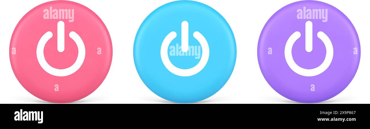 Shutdown turn on off button energy switch power start stop web app ...