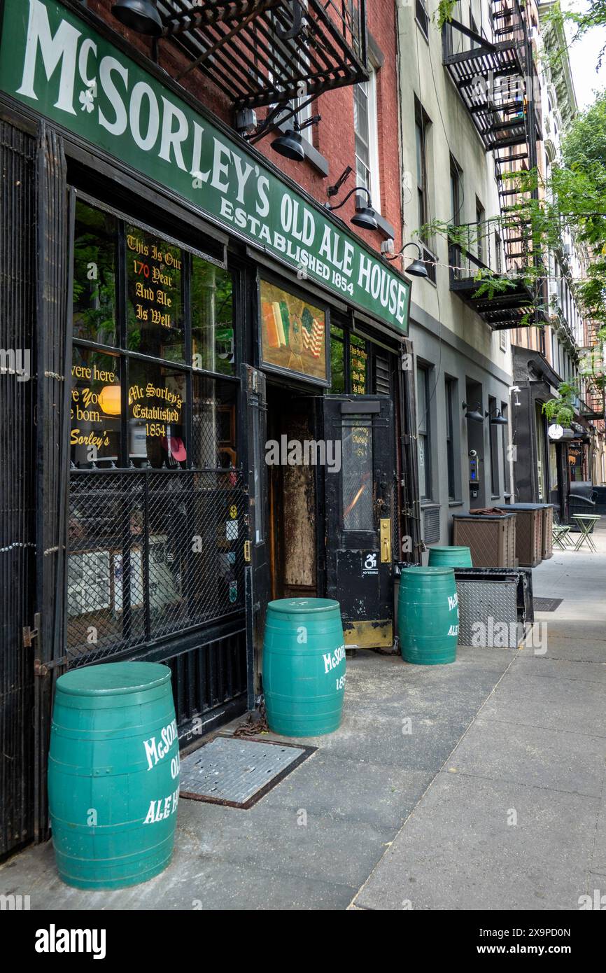 McSorley's Old Ale House is the oldest Bar in New York City, USA  2024 Stock Photo