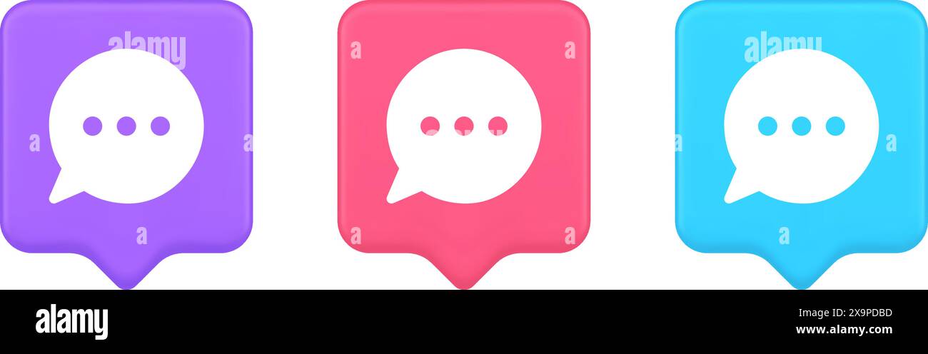 Think bubble chat button online dialogue social network communication ...