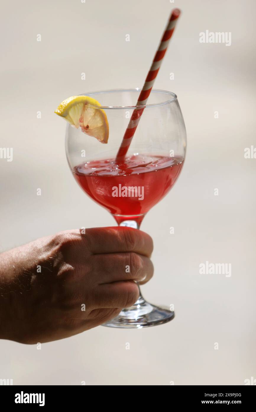 refreshing cocktail in the daytime Stock Photo