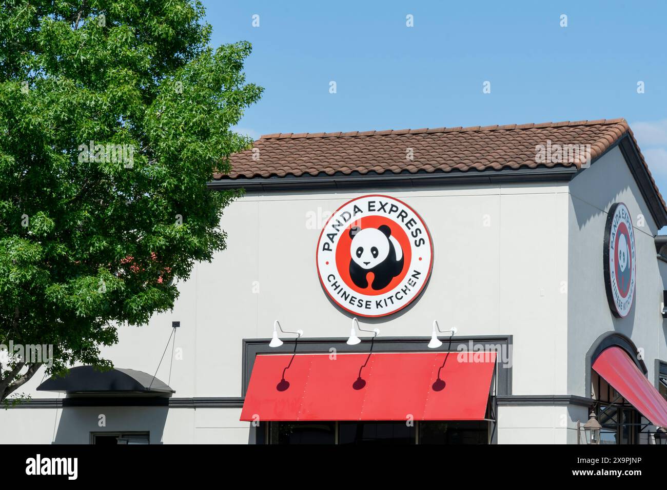 Houston, TX, USA - April 14, 2024: A Panda Express restaurant in Houston, TX, USA. Stock Photo