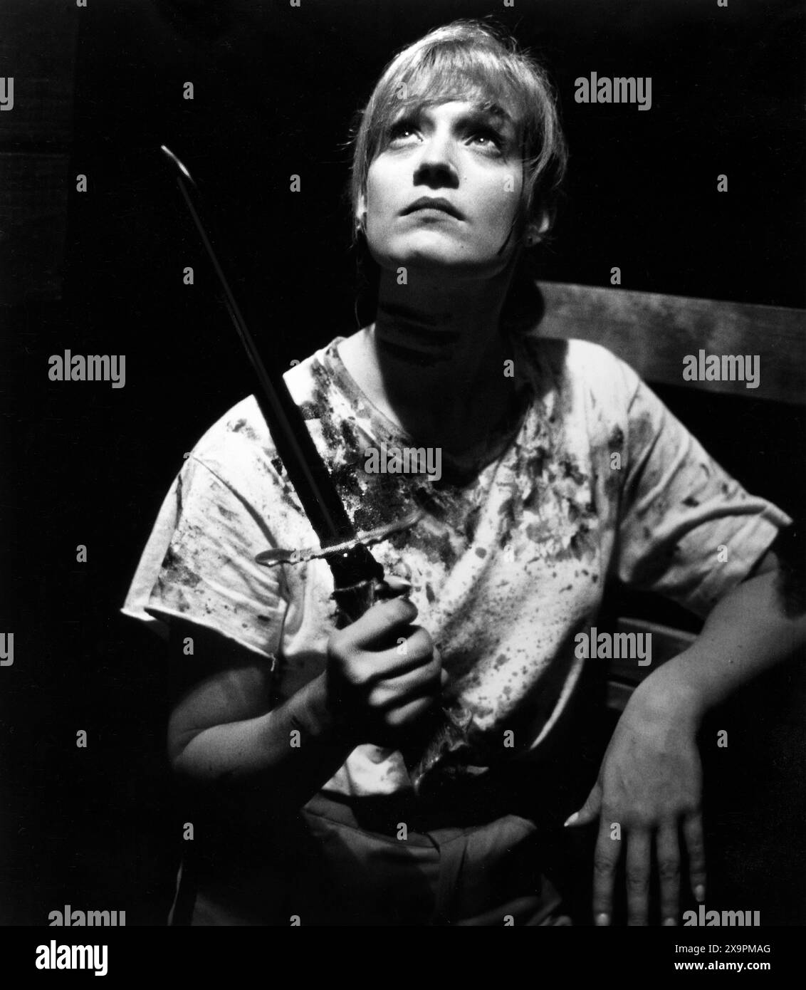 Kari Keegan, on-set of the film, 'Jason Goes To Hell: The Final Friday', New Line Cinema, 1993 Stock Photo