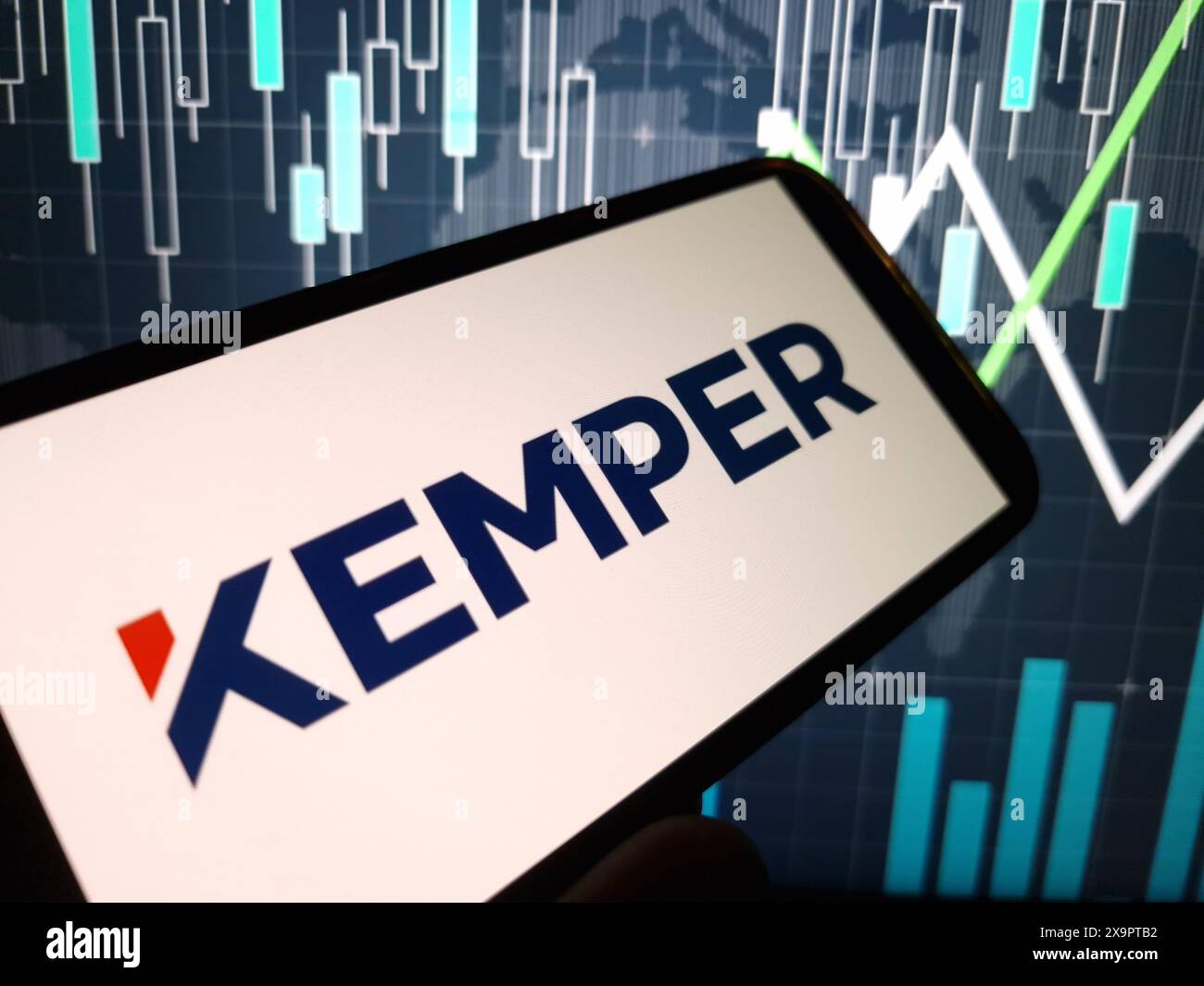 Konskie, Poland - May 29, 2024: Kemper company logo displayed on mobile phone Stock Photo