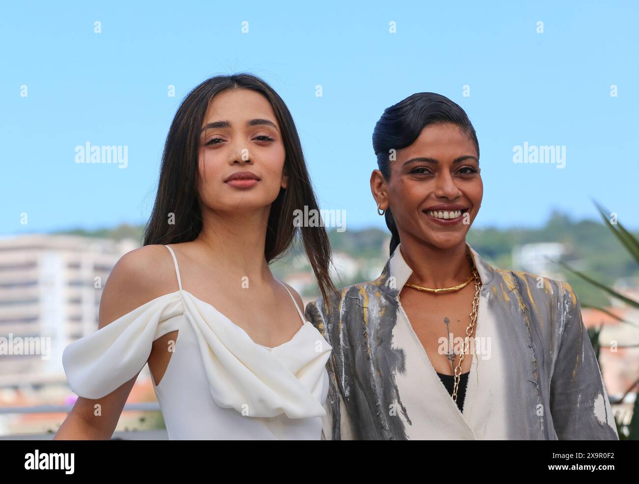 Cannes, France. 17th May, 2024. Omara Shetty and Anasuya Sengupta at The Shameless film photo call at the 77th Cannes Film Festival. Credit: Doreen Kennedy/Alamy Live News. Stock Photo