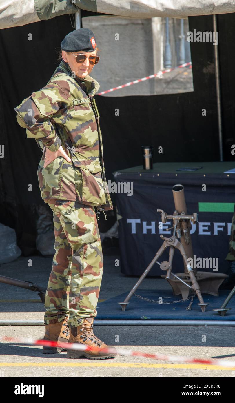 Irish army during a show for the public, Limerick, Ireland 05/05/2024 Stock Photo