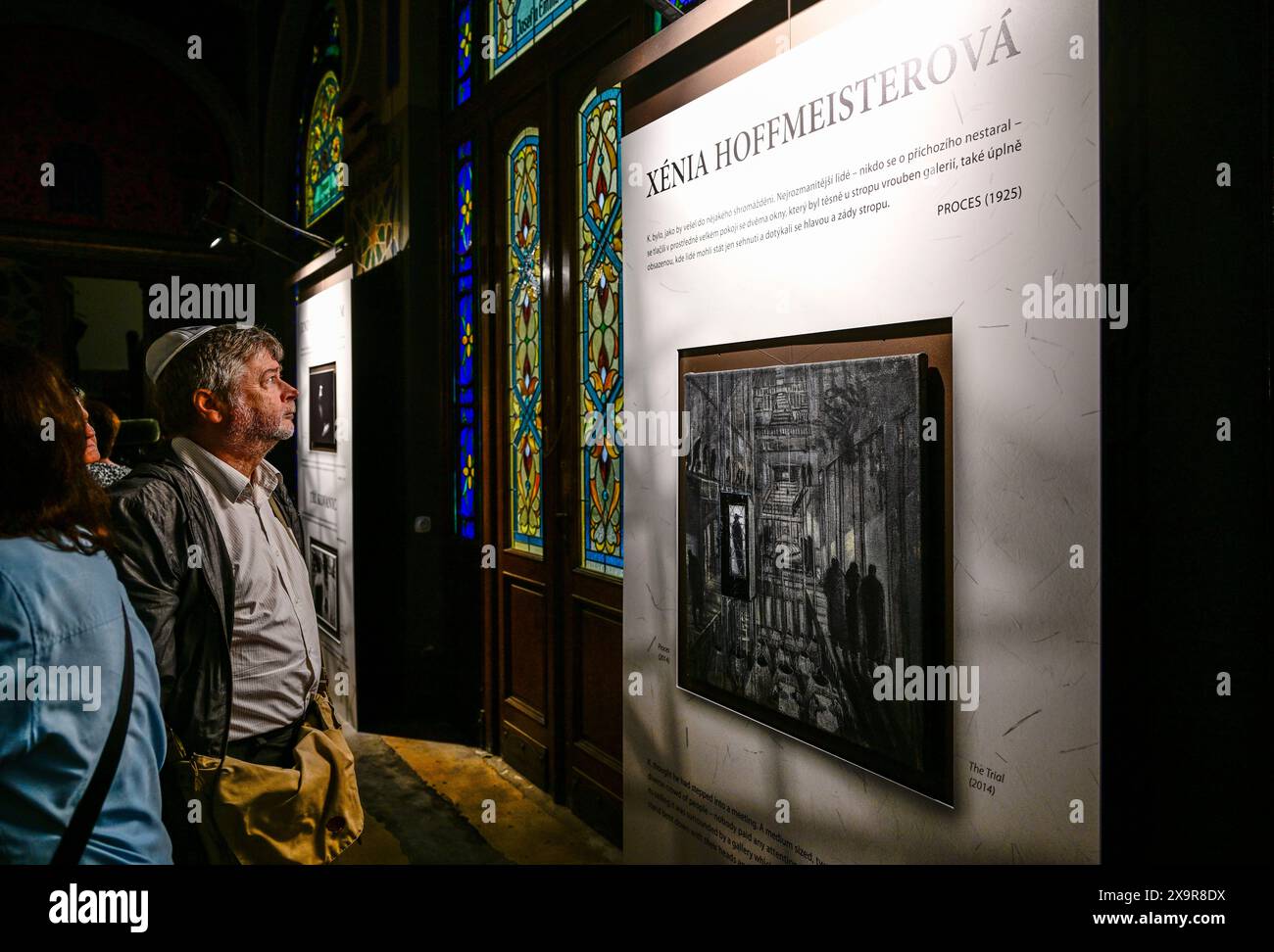 Prague, Czech Republic. 02nd June, 2024. An exhibition of 11 photographers and artists Vision of Kafka's Shade on occasion of 100th death anniversary of Franz Kafka was opened in Jerusalem Synagogue in Prague on June 2nd, 2024. Credit: Roman Vondrous/CTK Photo/Alamy Live News Stock Photo