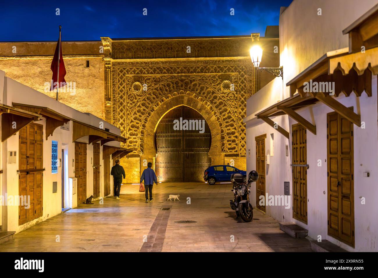Rabat, Morocco - March 23, 2024: Gateway to the Kasbah of the Oudayas ...