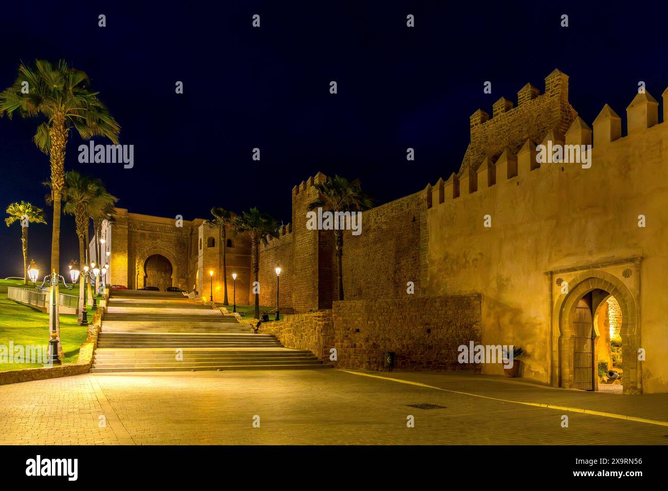 Rabat, Morocco - March 23, 2024: Gateway to the Kasbah of the Oudayas ...