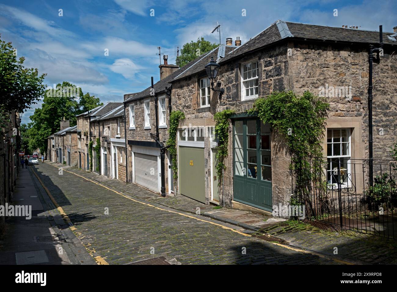 Row of mews flats and houses in Gloucester Lane in the Stockbridge area