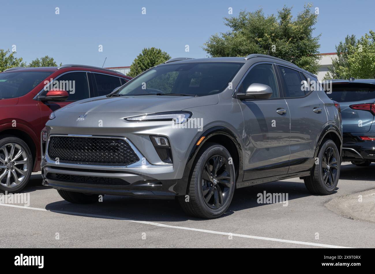 Carmel May 30, 2024 Buick Encore GX Sport SUV display. Buick offers the Encore in Preferred