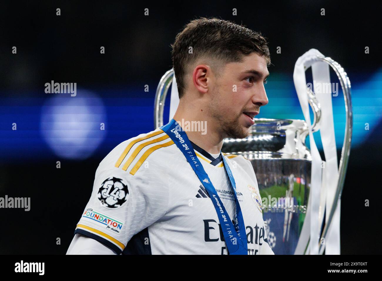 Fede Valverde During Champions League 2024 Final Game Between Borussia fede-valverde-during-champions-league-2024-final-game-between-borussia