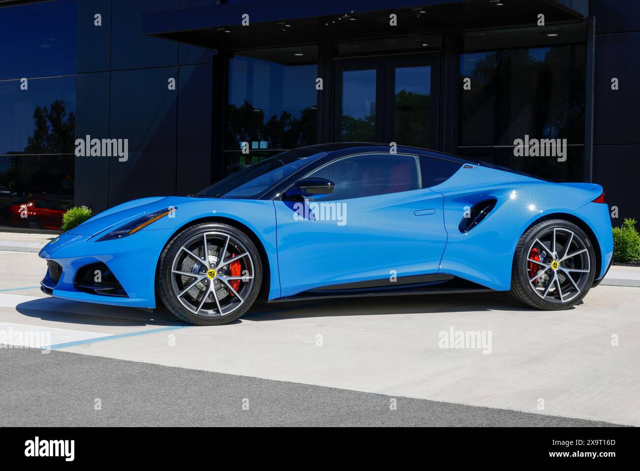 Indianapolis May 30, 2024 Lotus Emira First Edition display at a